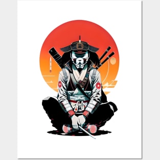 Japan samurai Posters and Art